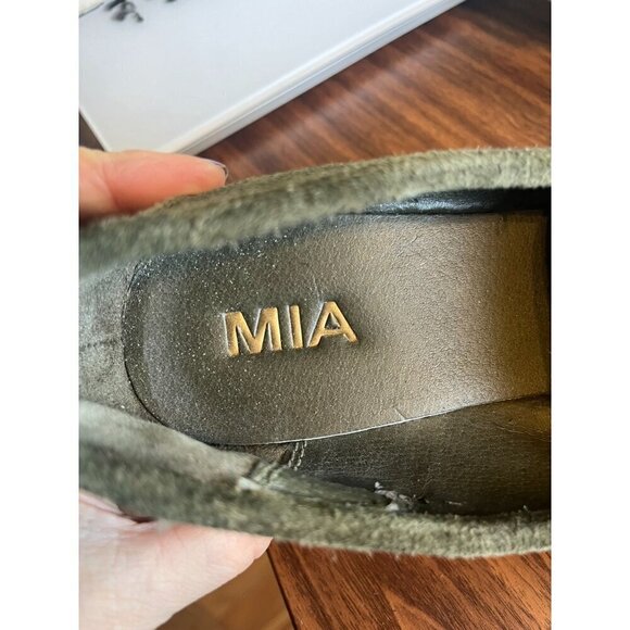 Mia Suede Wedge 10 Green Slip On Platform Boho Tassel Retro Hippie Indie Y2K 80s - Picture 2 of 14